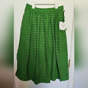 Kate Spade Vibrant Green Midi Skirt